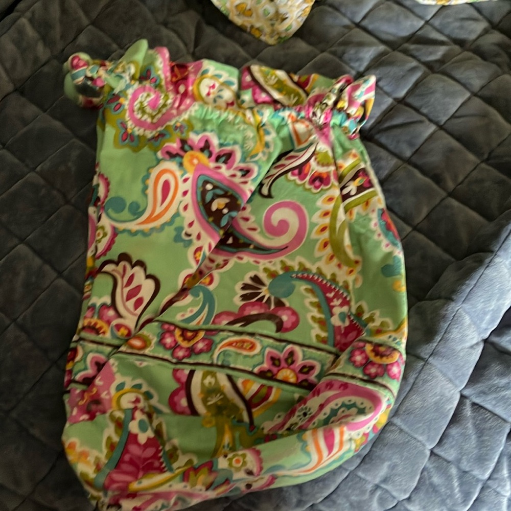 Tuity fruity Vera bradley diddy bag , plastic in lined for water clothes